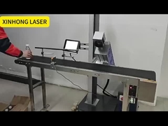 Mesin penandaan laser terbang-Dengan jalur perakitan