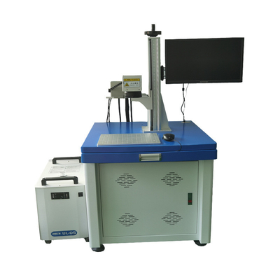 3W UV Laser Marking Machine Sinar ultraviolet untuk Daun Kaca Plastik