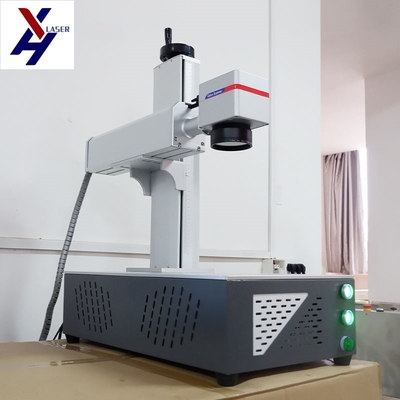 20W 30W 50W 100W Desktop Integrated Fiber Laser Marking Machine Untuk Logam Emas Perak
