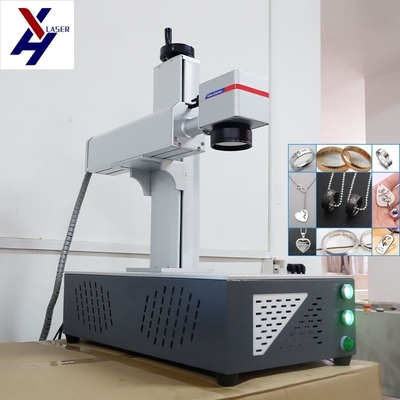 Desktop Fiber Optical Laser Marker Untuk Emas Perak Logam Deep Ukiran