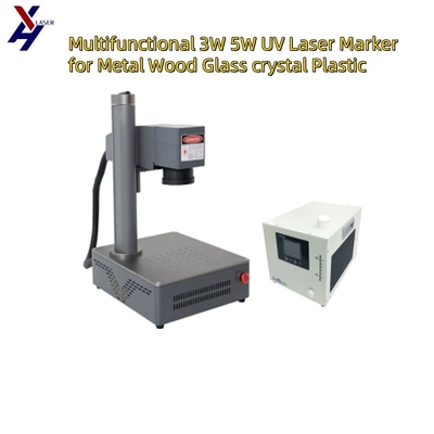 Multifunctional 3W 5W UV Laser Marker untuk Metal Kayu Kaca Kristal Plastik