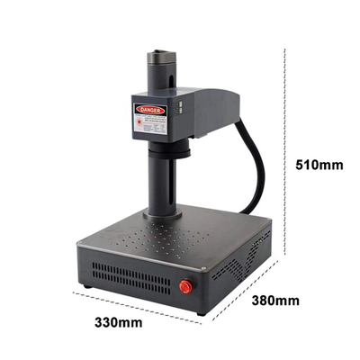 Multifunctional Portable Fiber UV Laser Engraver untuk Metal Kayu Kaca Kristal Plastik