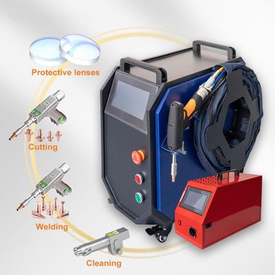 Air-dingin 1500W 2000W Laser Welder Laser Mesin Pengelasan Untuk Stainless Steel Tembaga Aluminium