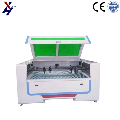 100W 150W 1610 CO2 Laser Engraver dengan Kepala Ganda 4 Kepala untuk Karet Akrilik Kayu